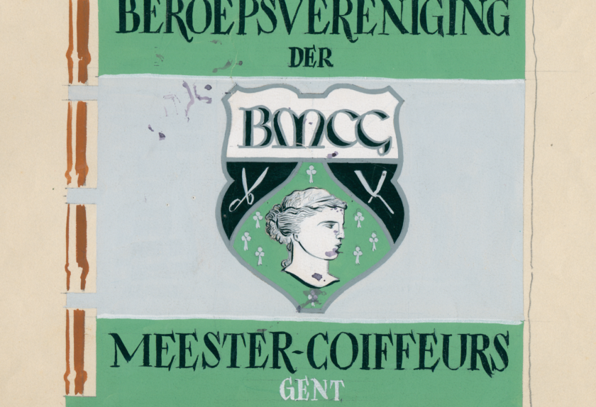 Ontwerp-Vlag-Beroepsvereniging-der-Meester-Coiffeurs-van-Gent